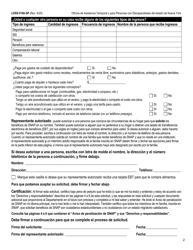 Formulario LDSS-5166 Solicitud/Recertificacion Para Los Beneficios Del Programa De Asistencia Nutricional Suplementaria (Snap) - New York (Spanish), Page 4