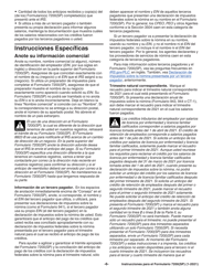 Instrucciones para IRS Formulario 7200(SP) Anticipo De Pago De Creditos Del Empleador Debido Al Covid-19 (Spanish), Page 6