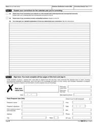 IRS Form 944-X &quot;Adjusted Employer's Annual Federal Tax Return or Claim for Refund&quot;, Page 4