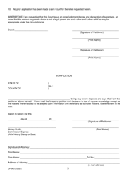 Form CPSA-3 Parentage Petition - Assisted Reproduction - New York, Page 3