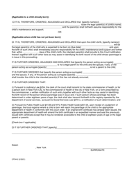 Form CPSA-2 Order of Parentage - Surrogacy Agreement - New York, Page 2