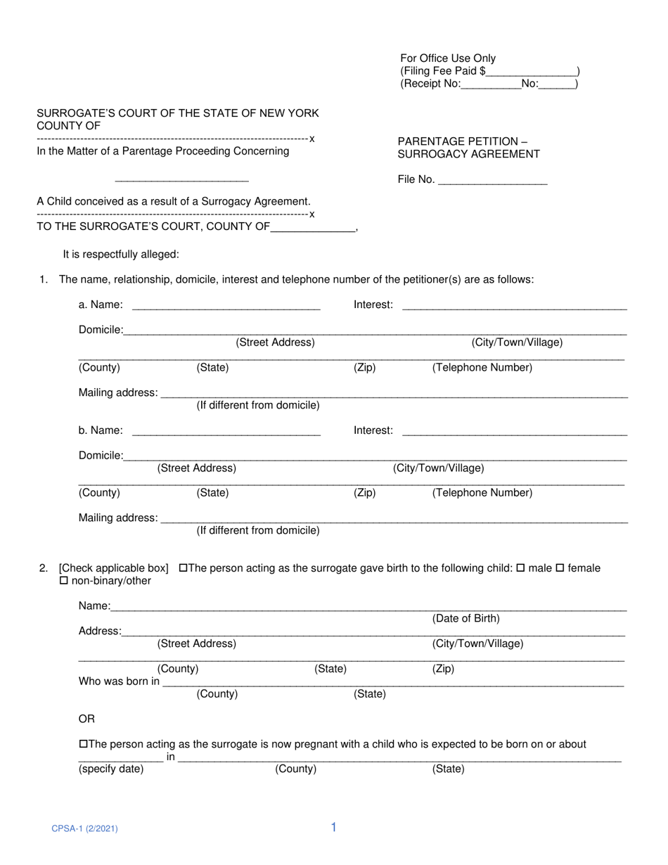 Form CPSA 1 Fill Out Sign Online and Download Printable PDF New