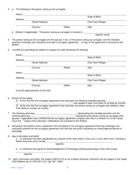 Form CPSA-1 Parentage Petition - Surrogacy Agreement - New York, Page 2