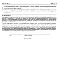 Form DOF OIC-5 Statement of Financial Condition - New York City, Page 13