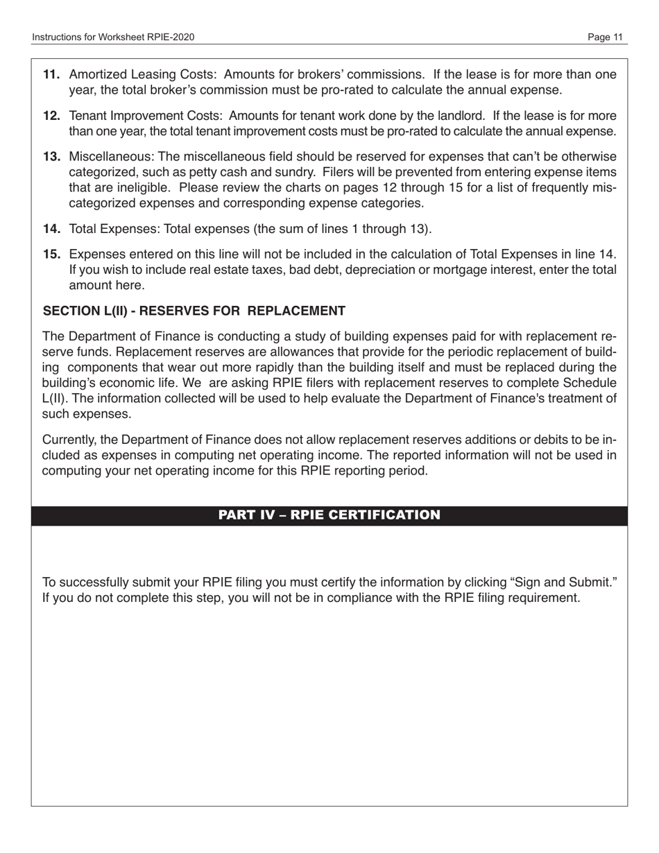 Download Instructions for Real Property and Expense Form PDF, 2020 Templateroller