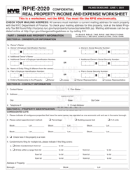 Instructions for Real Property Income and Expense Form - New York City, Page 18