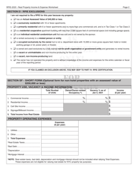 Instructions for Real Property Income and Expense Form - New York City, Page 19