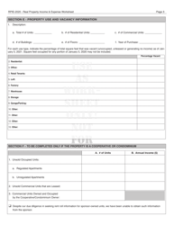 Instructions for Real Property Income and Expense Form - New York City, Page 20