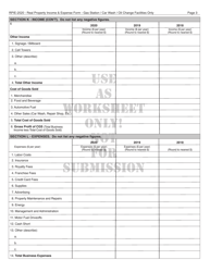 Instructions for Real Property Income and Expense Form for Gas Station, Car Wash and Oil Change Facilities - New York City, Page 15