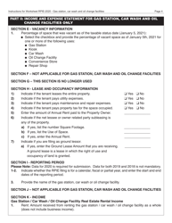 Instructions for Real Property Income and Expense Form for Gas Station, Car Wash and Oil Change Facilities - New York City, Page 5
