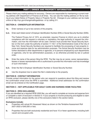 Instructions for Real Property Income and Expense Form for Adult Care and Nursing Home Facilities - New York City, Page 3