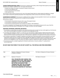 Home Improvement Contractor Contract and Notice of Cancellation - New York City, Page 4