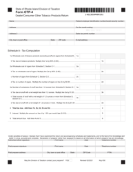 Form OTP-4 &quot;Dealer/Consumer Other Tobacco Products Return&quot; - Rhode Island