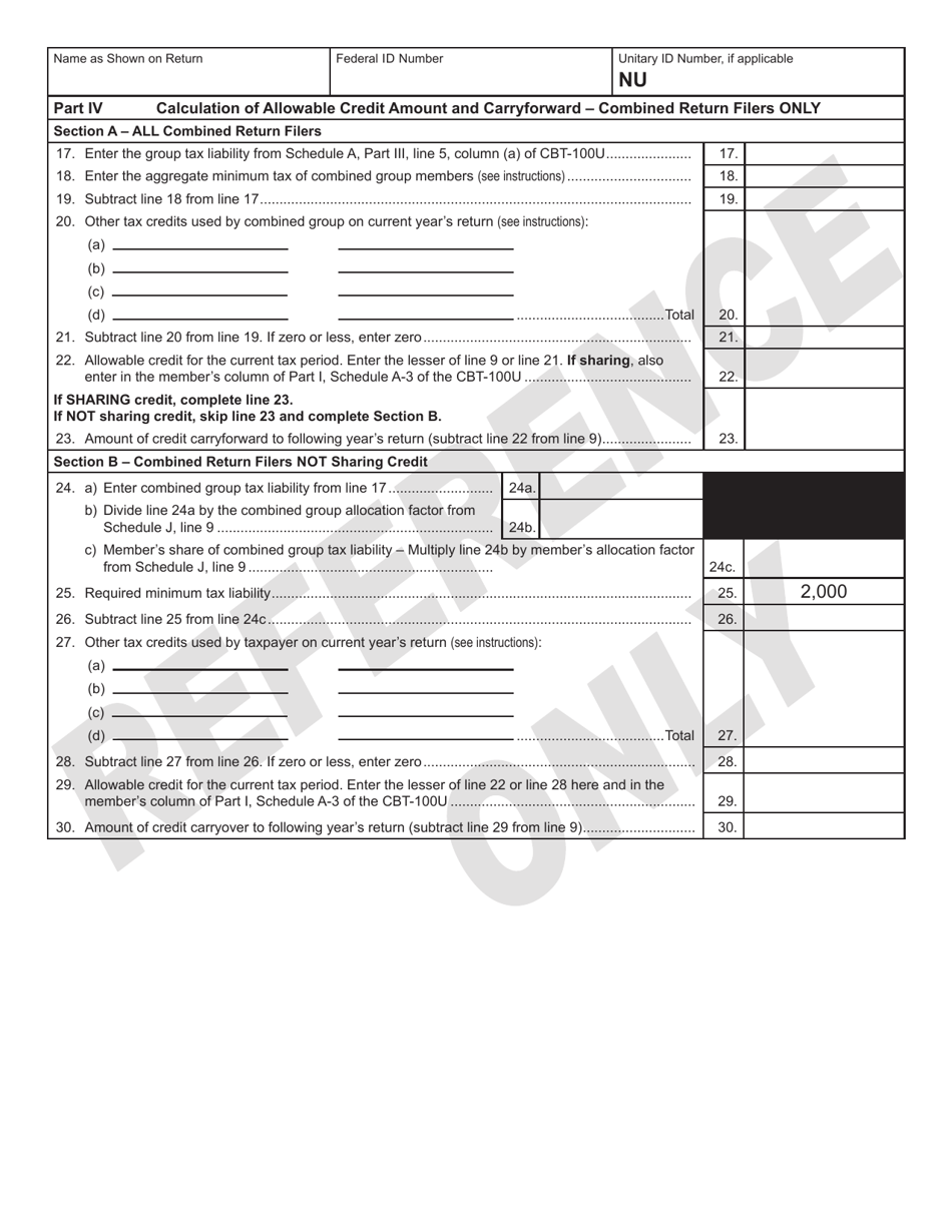 Form 301 Urban Enterprise Zone Investment Tax Credit - New Jersey, Page 2