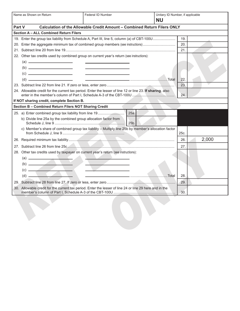 Form 302 Redevelopment Authority Project Tax Credit - New Jersey, Page 3