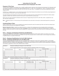Form 300 Urban Enterprise Zone Employees Tax Credit - New Jersey, Page 3