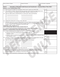Form 319 Urban Transit Hub Tax Credit - New Jersey, Page 2
