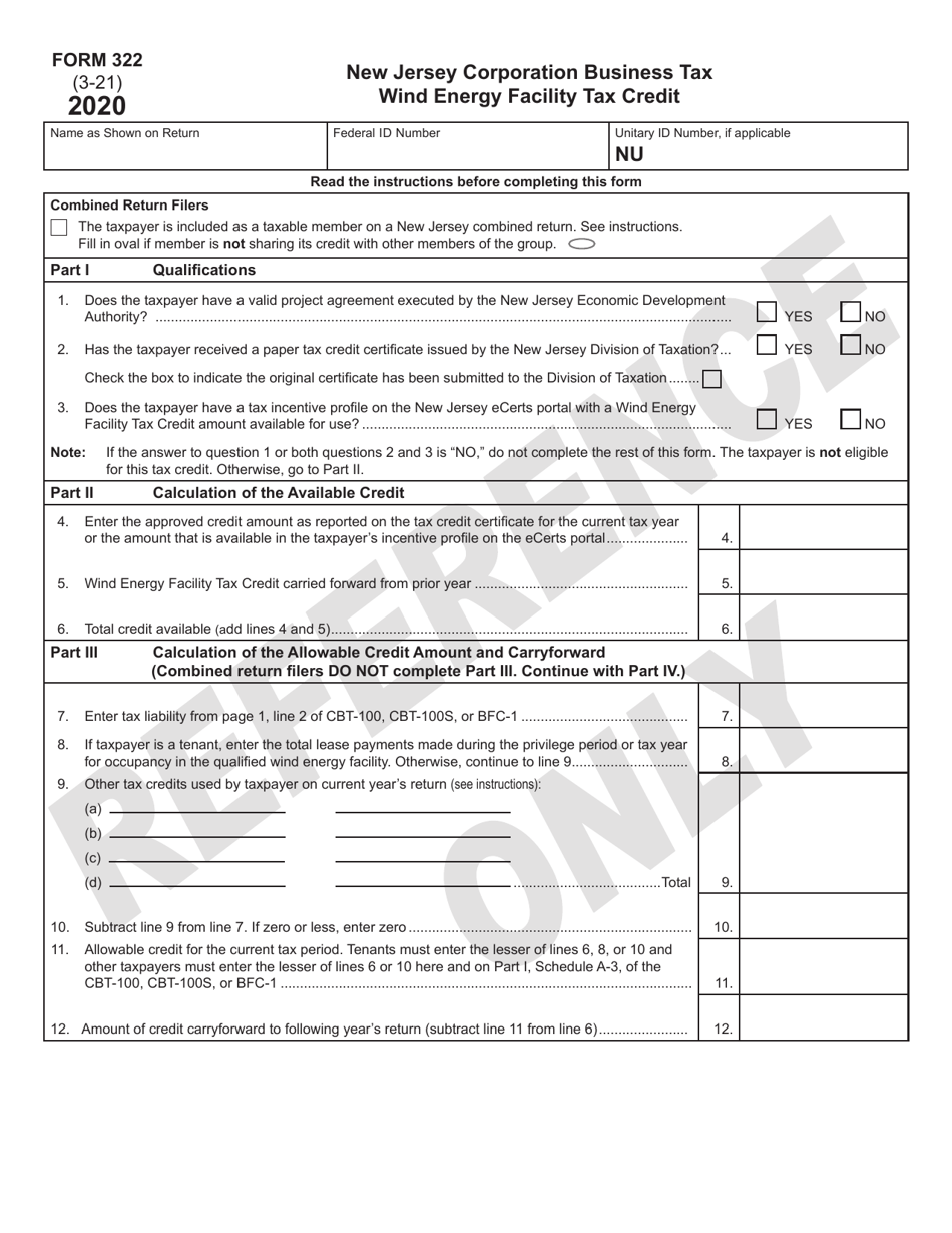 Section 322 Form.pdf Form 322 - 2020 - Fill Out, Sign Online and Download Printable PDF, New ...