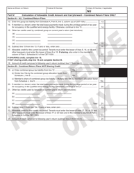 Form 322 Wind Energy Facility Tax Credit - New Jersey, Page 2