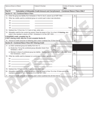 Form 323 Residential Economic Redevelopment and Growth Tax Credit - New Jersey, Page 2
