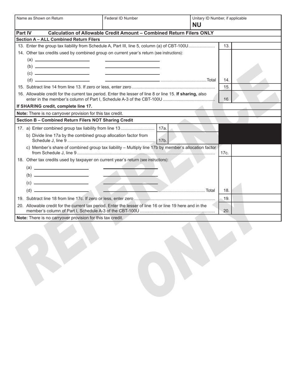 Form 325 Public Infrastructure Tax Credit - New Jersey, Page 2