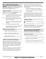 USCIS Form I-539 Application to Extend/Change Nonimmigrant Status, Page 4