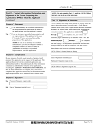 USCIS Form I-485 Application to Register Permanent Residence or Adjust Status, Page 17