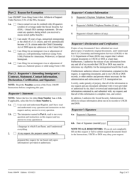 USCIS Form I-864W Request for Exemption for Intending Immigrant&#039;s Affidavit of Support, Page 2