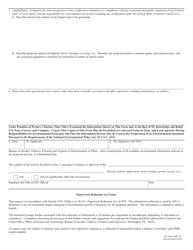 ATF Form 5000.29 Environmental Information, Page 2