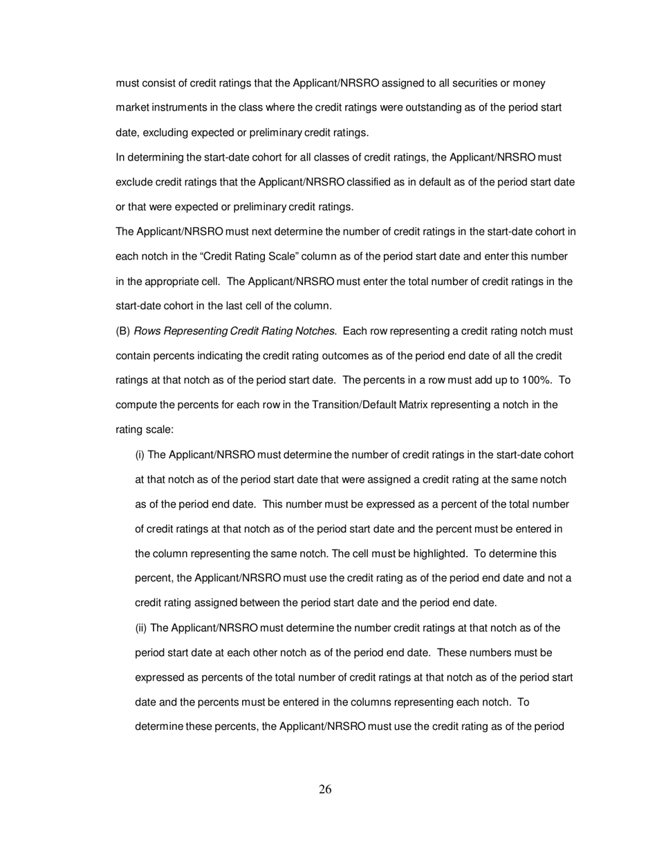 SEC Form 1541 (NRSRO) Application for Registration as a Nationally Recognized Statistical Rating Organization (Nrsro), Page 26