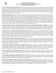 SBA Formulario 2483-SD Programa De Proteccion De Pago Formulario De Solicitud Del Segundo Prestamo Para Prestatarios (Spanish), Page 7