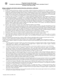 SBA Formulario 2483-C Formulario De Solicitud Para Prestatarios Que Utilizan Los Ingresos Brutos Y Presentan El Anexo C (Spanish), Page 3
