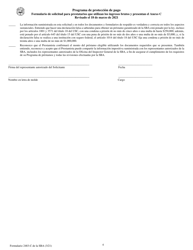 SBA Formulario 2483-C Formulario De Solicitud Para Prestatarios Que Utilizan Los Ingresos Brutos Y Presentan El Anexo C (Spanish), Page 4