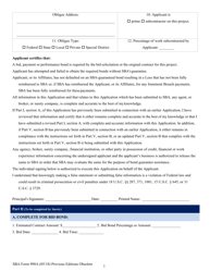 SBA Form 990A Quick Bond Guarantee Application and Agreement, Page 3