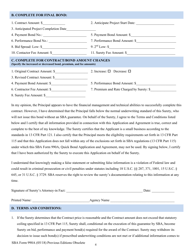 SBA Form 990A Quick Bond Guarantee Application and Agreement, Page 4