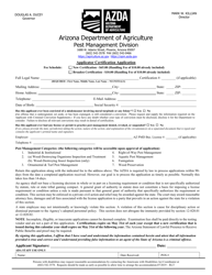 Applicator Certification Application - Arizona, Page 2