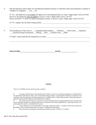 Form 469 Application for Development Plan Approval to Retire an Irrigation Grandfathered Right for a Type 1 Non-irrigation Grandfathered Right - Arizona, Page 2