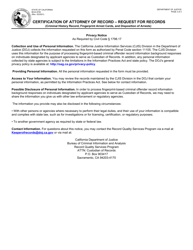 Form BCIA8700 Certification of Attorney of Record - Request for Records - California, Page 3