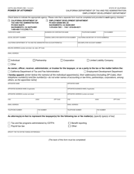 Form CDTFA-392 Download Fillable PDF or Fill Online Power of Attorney ...