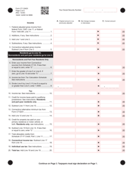 Form CT-1040X Amended Connecticut Income Tax Return for Individuals - Connecticut, Page 2