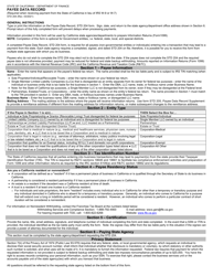 Form STD204 Payee Data Record - California, Page 2