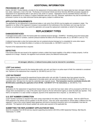 Form HSMV85100 Application to Replace Apportioned Plate, Cab Card, and/or Correct Usdot Number - Florida, Page 2