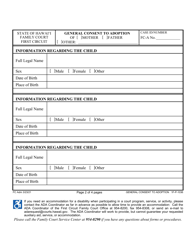 Form 1F-P-1036 General Consent to Adoption - Hawaii, Page 2