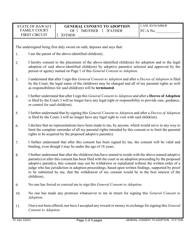 Form 1F-P-1036 General Consent to Adoption - Hawaii, Page 3