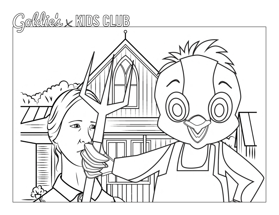 Spring Break Coloring Sheets - Goldies Kids Club - Iowa, Page 3