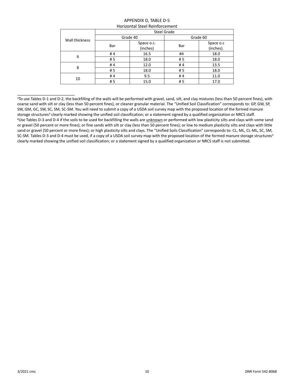 DNR Form 542-8068 Construction Design Statement (Cds) - Iowa, Page 10