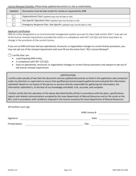 DNR Form 542-1606 Regional Collection Center License Renewal - Iowa, Page 2