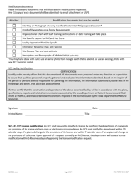 DNR Form 542-0817 Regional Collection Center License Modification Request - Iowa, Page 2