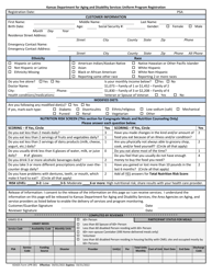 Form UPR-001 &quot;Uniform Program Registration&quot; - Kansas