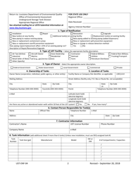 Form UST-ENF-04 Ust System Installation, Renovation, Repair, and Upgrade Notification Form - Louisiana, Page 2